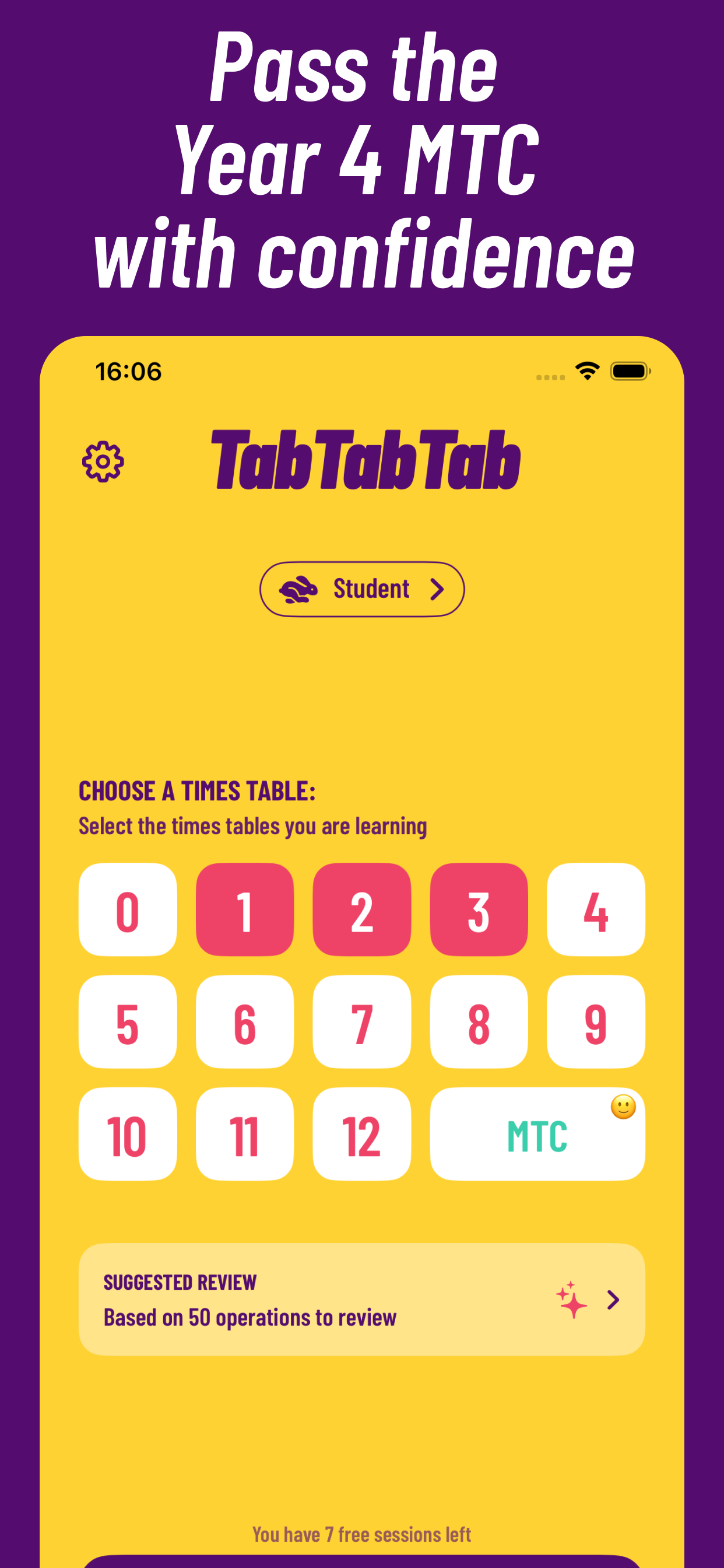 TabTabTab: home screen